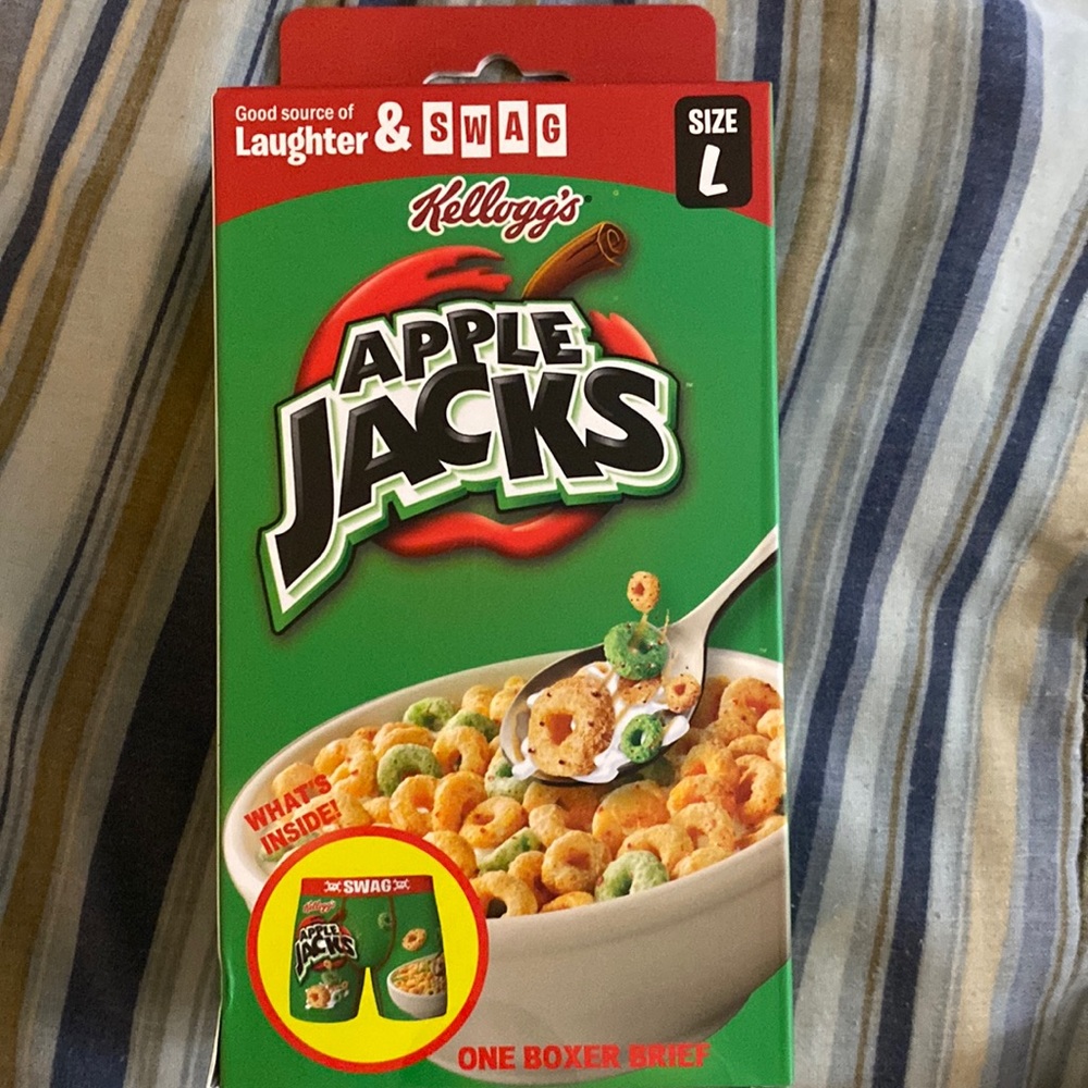 Brand new lather in swag Apple jacks boxers